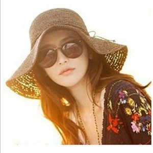 Sun hat with twine ribbon ☀️❤️